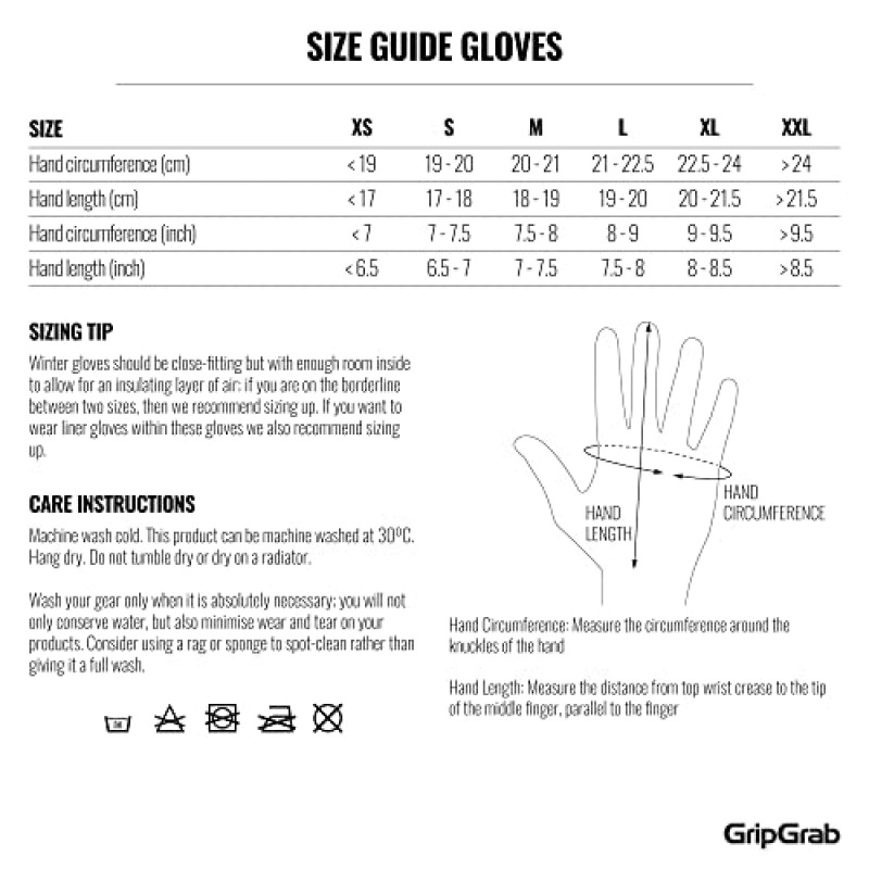 GripGrab Ride 방풍 겨울 패딩 사이클링 장갑 전체 손가락 통기성 자전거 장갑 열 양털 안감 추운 날씨 MTB 자갈 도로 자전거용 자전거 라이딩 장갑