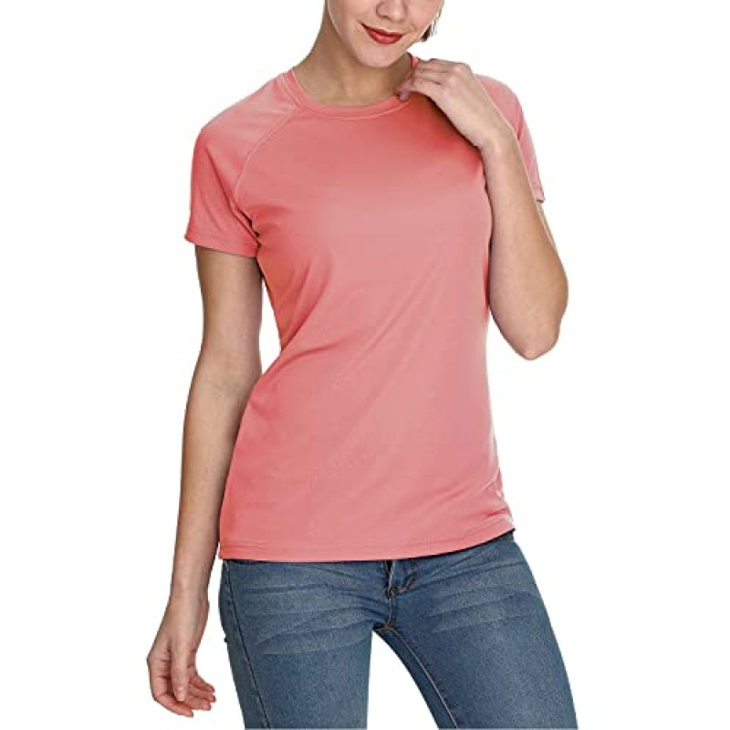 BALEAF 여성용 UPF 50+ 자외선 차단 셔츠 반팔 티셔츠 SPF Sun Shirts Quick Dry Outdoor Performance Tops