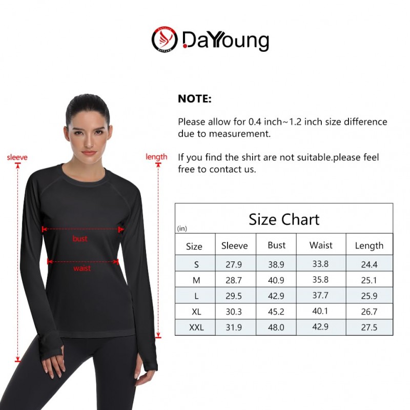 DAYOUNG Womens UPF 50+ UV 자외선 차단 러닝 하이킹 야외 성능 긴 소매 후디 티셔츠