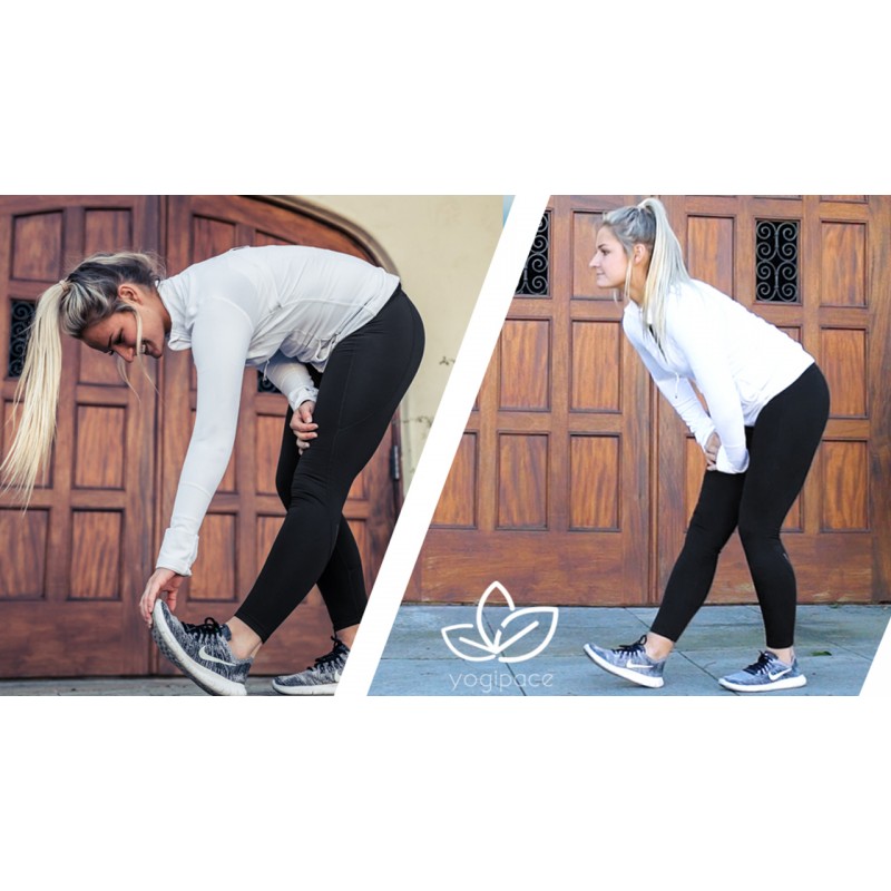 Yogipace Petite/Regular/Tall 여성용 방수 양털 안감 보온 스타킹