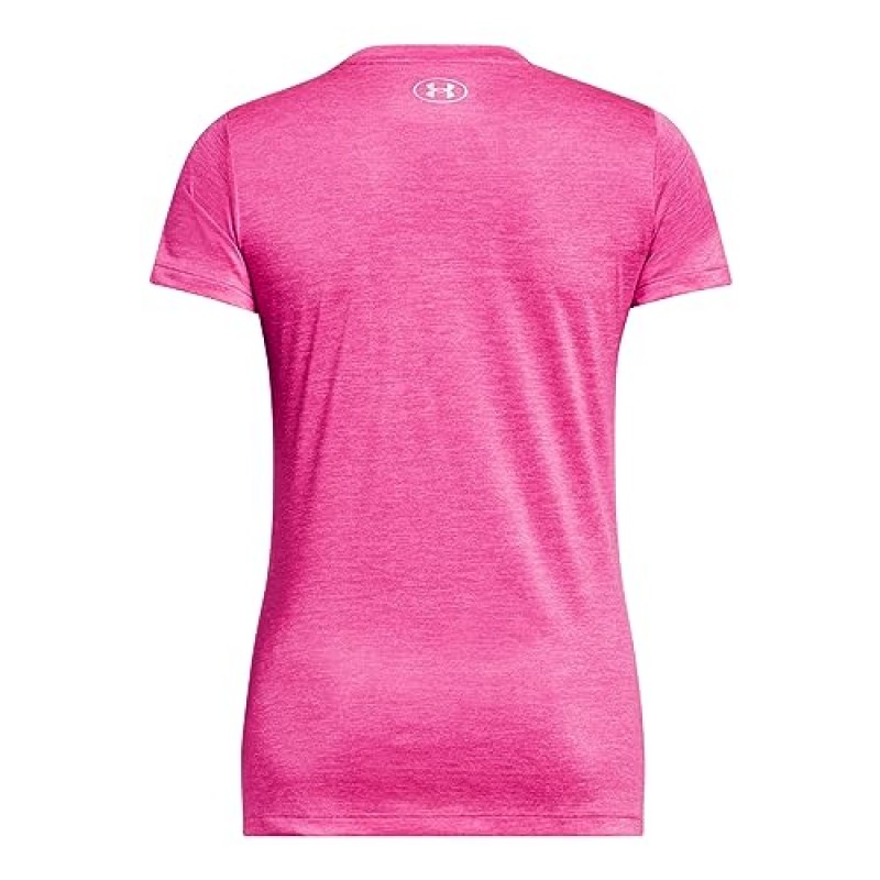 Under Armour 여성용 테크 반팔 브이넥 - 트위스트