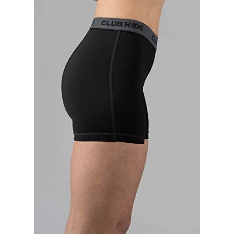Club Ride Apparel 여성용 June Chamois 3인치 레벨 1 사이클링 반바지 - Gel Chamois Liner