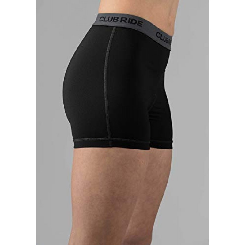 Club Ride Apparel 여성용 June Chamois 3인치 레벨 1 사이클링 반바지 - Gel Chamois Liner