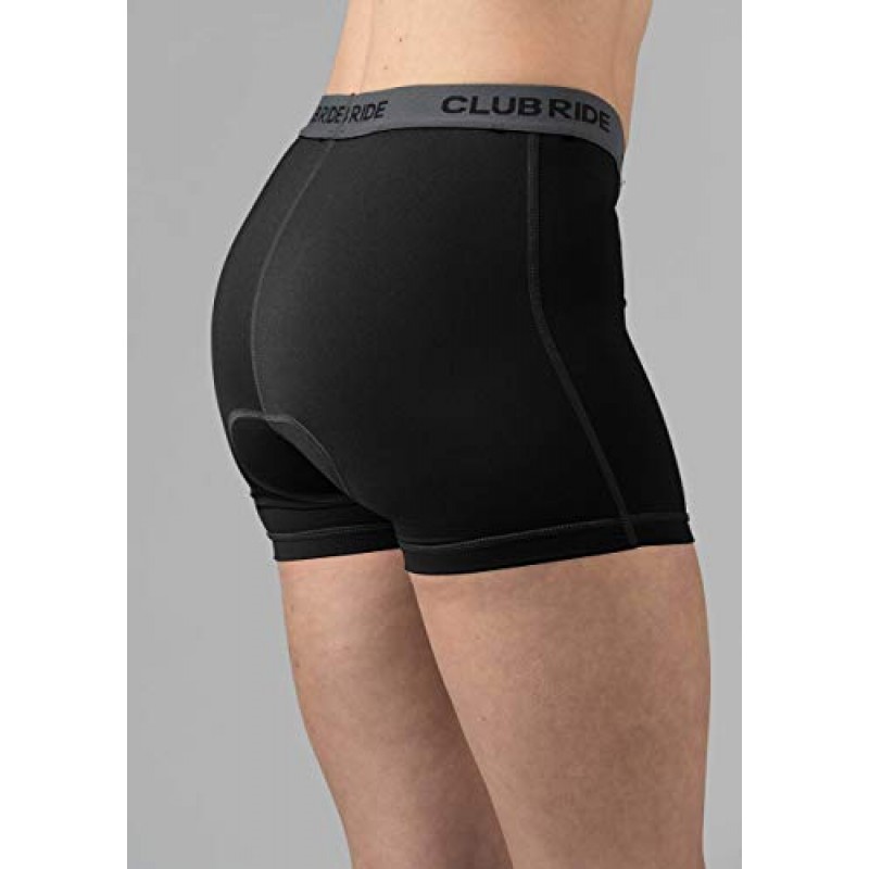 Club Ride Apparel 여성용 June Chamois 3인치 레벨 1 사이클링 반바지 - Gel Chamois Liner