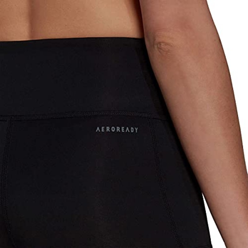adidas Designed 2 Move 3-Stripes AEROREADY 프라임그린 사이클링 타이츠 여성용