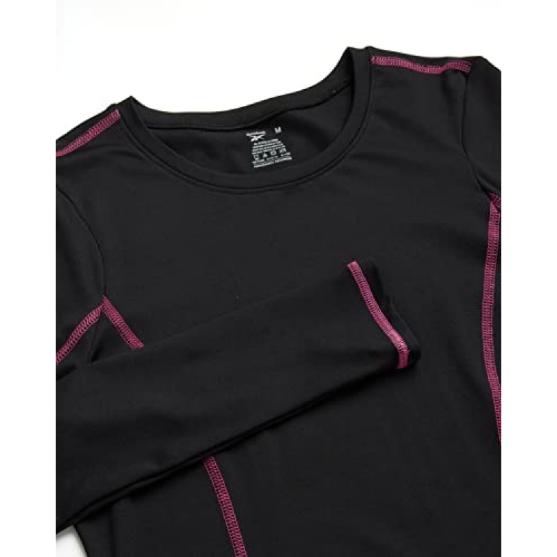 Reebok 여성용 퍼포먼스 써멀 셔츠 - 애슬레틱 베이스 레이어 긴소매 셔츠(S-XL)