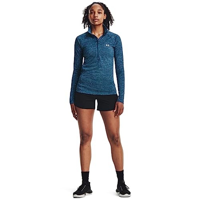Under Armour 여성 Tech Twist ½ 지퍼 긴소매 풀오버