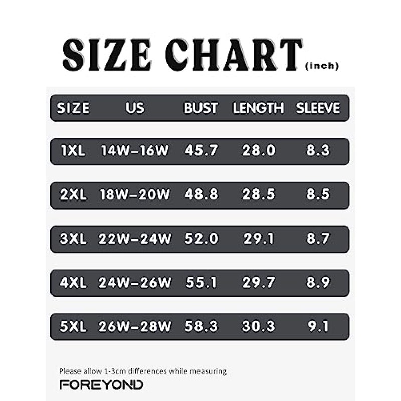 FOREYOND 여성용 플러스 사이즈 운동 탑 운동 스포츠 티 루즈 피트 운동 요가 탑 러닝 반소매 셔츠