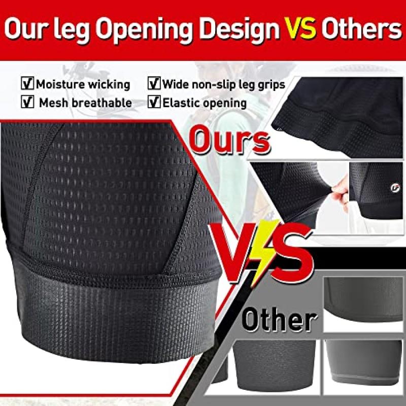 LEGENDFIT 여성용 패딩 자전거 반바지 4D 패딩이 있는 사이클링 속옷 자전거 자전거 스핀 MTB 라이너 반바지 통기성