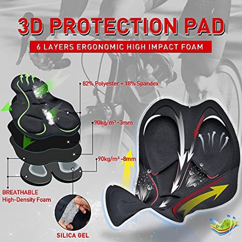 LEGENDFIT 여성용 패딩 자전거 반바지 4D 패딩이 있는 사이클링 속옷 자전거 자전거 스핀 MTB 라이너 반바지 통기성
