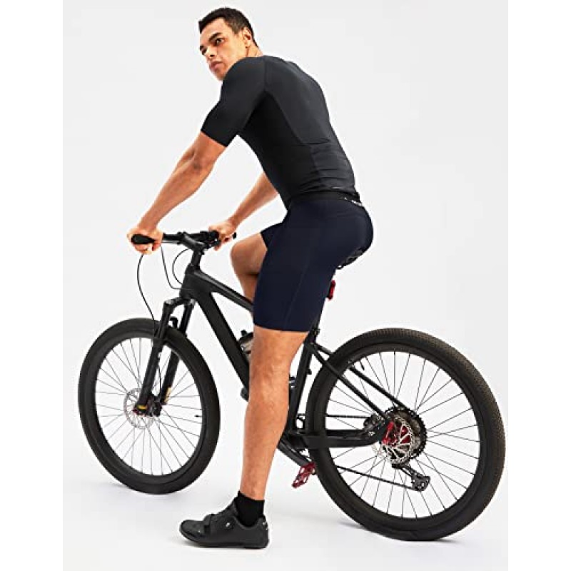 Bikewa 남성용 3D 패딩 자전거 반바지 사이클링 속옷 산악 자전거 자전거 MTB 패딩 팬츠 남성용 사이드 포켓