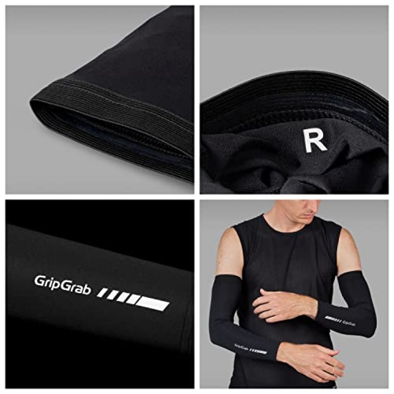 GripGrab UPF 50+ 자외선 차단 암 슬리브 미끄럼 방지 얇은 통기성 여름 워머 자전거 타기 하이킹 야외 달리기
