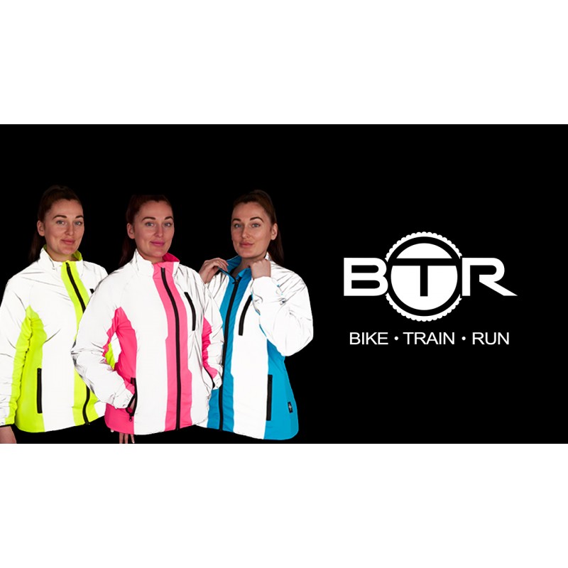 BTR 여성용 고가시성 반사 사이클링 및 러닝 재킷