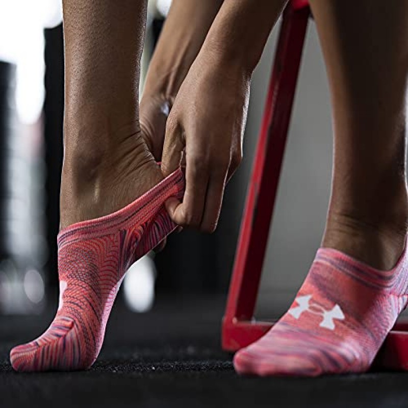 Under Armour 여성용 Breathe Lite 울트라 로우 양말, 멀티페어