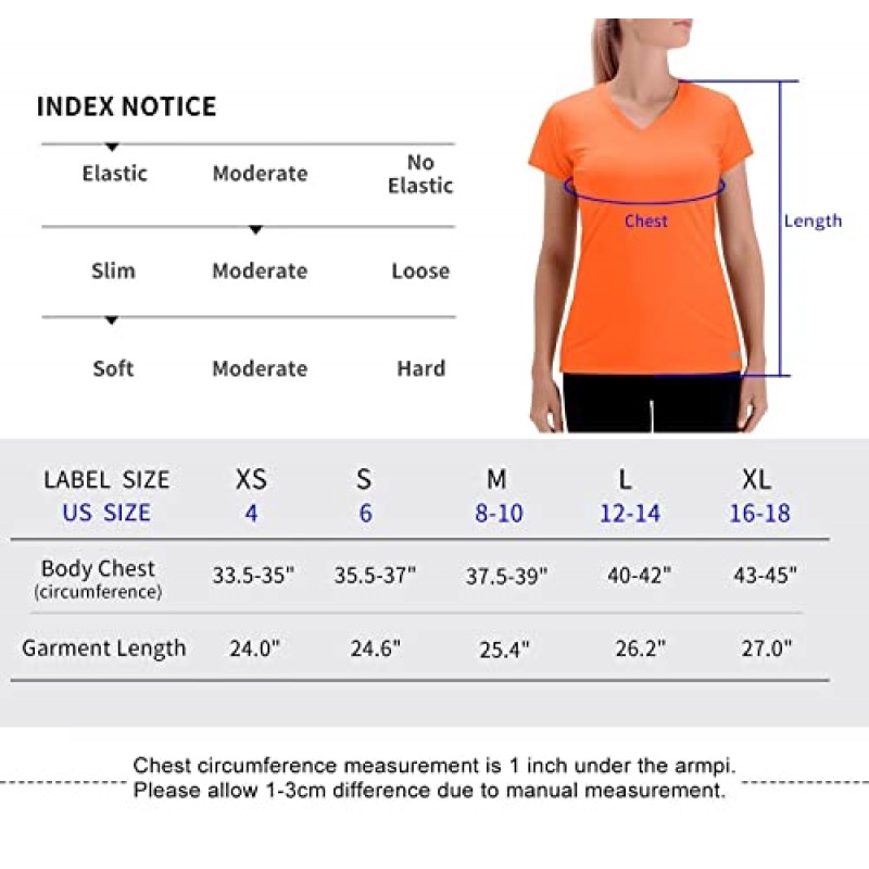 Zengjo Womens Running Shirts 빠른 건조 반팔 운동 요가 탑 V 넥 운동 티셔츠 스포츠 운동 Wicking T-Shirt