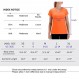 Zengjo Womens Running Shirts 빠른 건조 반팔 운동 요가 탑 V 넥 운동 티셔츠 스포츠 운동 Wicking T-Shirt