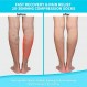 TZYSOKC 오픈 발가락 압축 양말 여성과 남성을 위한 15-20 mmHg 무릎 높이 발가락 없는 순환 압축 스타킹