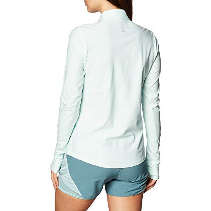 Under Armour 여성 예선 하이브리드 1/2 지퍼 워밍업 탑