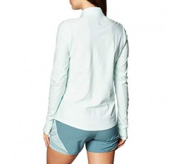 Under Armour 여성 예선 하이브리드 1/2 지퍼 워밍업 탑