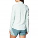 Under Armour 여성 예선 하이브리드 1/2 지퍼 워밍업 탑