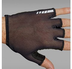 GripGrab Solara 메쉬 패딩 짧은 손가락 여름 사이클링 장갑 Tan-Through 쿠션 태양 투과성 실내 사이클링 장갑