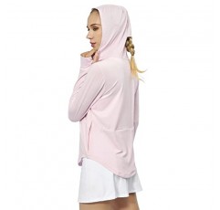 MELOO 여성용 UPF 50+ Sun Protection 까마귀 셔츠 풀 지퍼 긴 소매 냉각 셔츠 하이킹 야외 성능 주머니