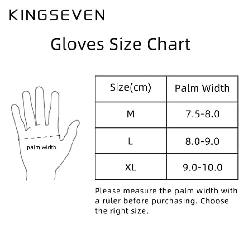 KINGSEVEN 자전거 사이클링 장갑 통기성 라이크라 패브릭 충격 흡수 MTB 반 손가락 장갑 남성 여성 G751