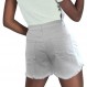 NEYOUQE Womens Criss Crossover 패션 데님 반바지 Mid 허리 짧은 청바지 캐주얼 여름 소녀 Stretchy Low Rise Jean