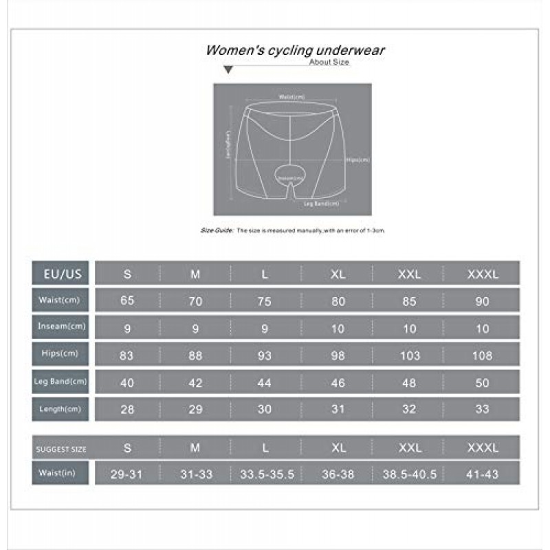 MUCUBAL 여성용 자전거 속옷 3D 패딩 자전거 반바지 MTB Cycling Briefs