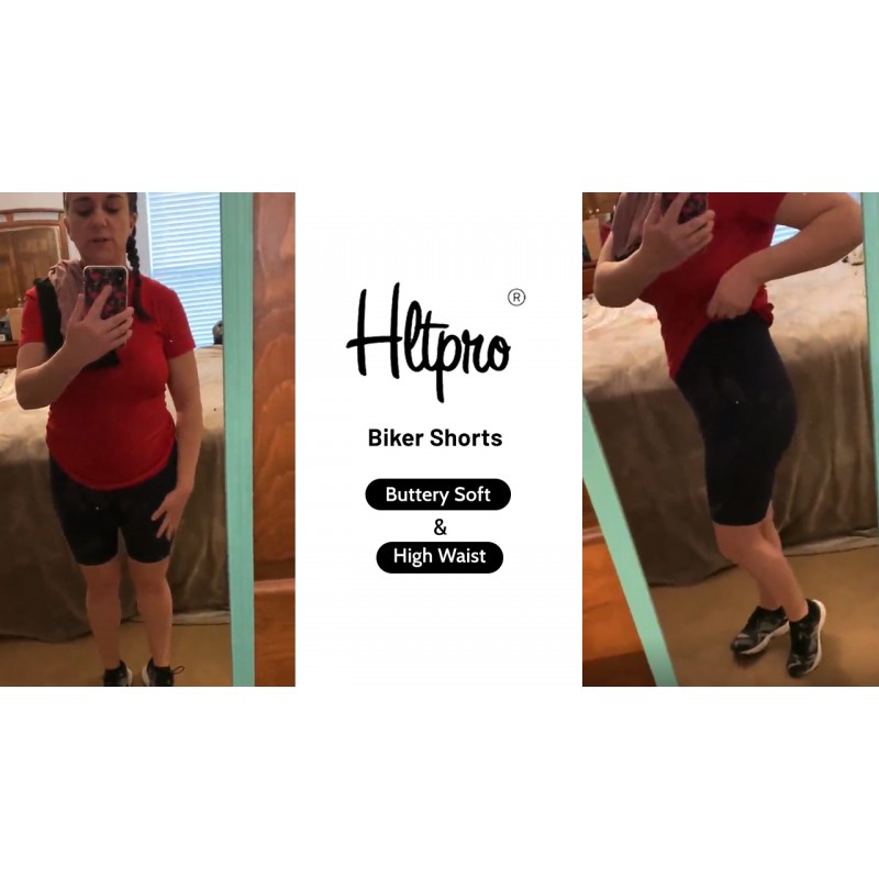 HLTPRO 3팩 여성용 바이커 반바지(Reg & Plus Size) - 운동, 달리기용 8