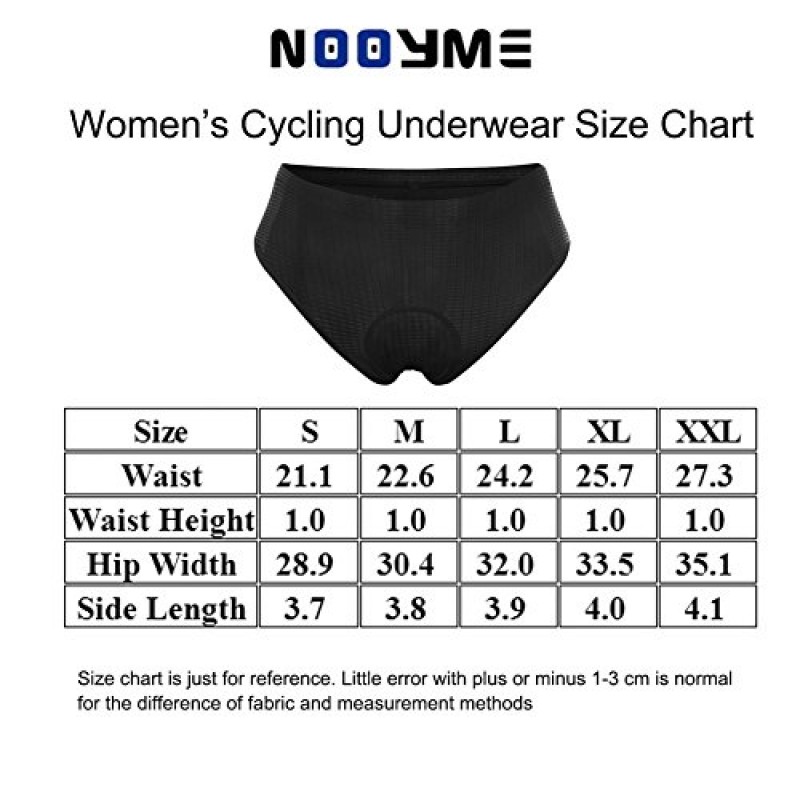 NOOYME 여성 자전거 속옷 젤 3D 패딩 인쇄 디자인 자전거 팬티 사이클링 속옷 반바지