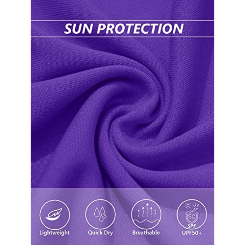 TACVASEN 여성용 반팔 셔츠 Sun Protection T-Shrit UPF 50+ 퀵 드라이 야외 요가 러닝 체육관 운동 탑