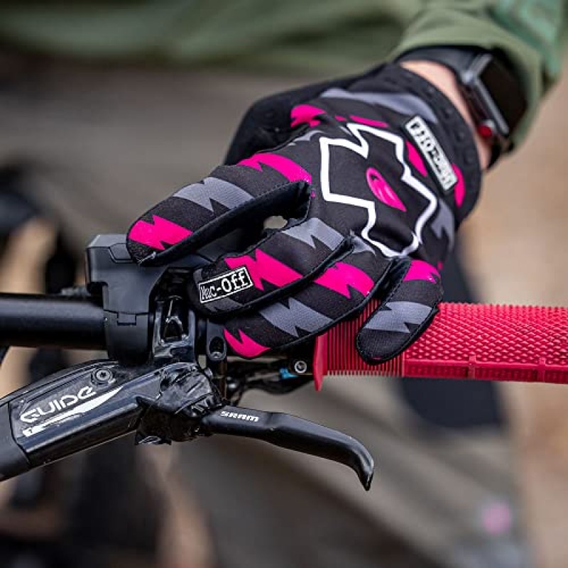 Muc Off Camo MTB 장갑, 자전거 라이딩을 위한 프리미엄, 수제 슬립온 장갑 - 통기성, 터치스크린 호환 소재