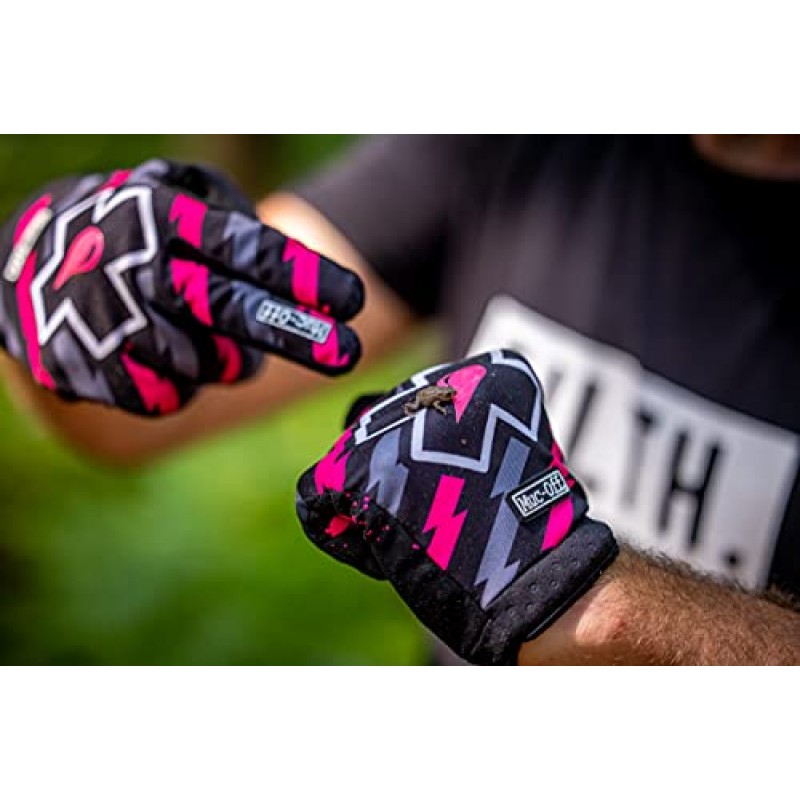 Muc Off Camo MTB 장갑, 자전거 라이딩을 위한 프리미엄, 수제 슬립온 장갑 - 통기성, 터치스크린 호환 소재