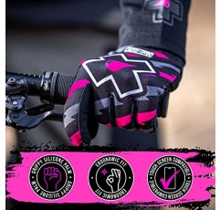 Muc Off Camo MTB 장갑, 자전거 라이딩을 위한 프리미엄, 수제 슬립온 장갑 - 통기성, 터치스크린 호환 소재