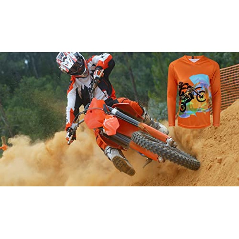 긴 소매 MTB 저지 여성, 산악 모토크로스 자전거용 먼지 자전거 셔츠 BMX 오토바이 낚시 오프 레이싱