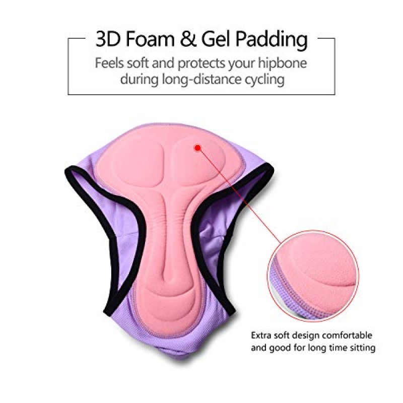 여성용 사이클링 속옷 3D 패딩 자전거 반바지 빠른 건조 통기성 MTB 산악 자전거 자전거 브리프