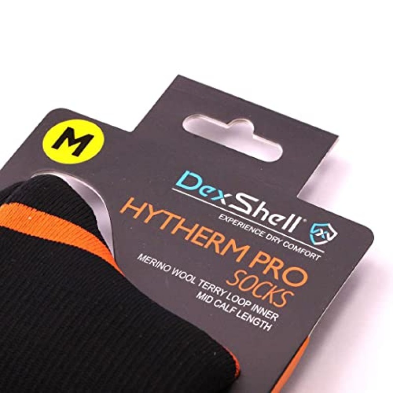 DexShell 방수 양말 메리노 울 내부 극한의 추운 날씨 트레킹 남성 및 여성을 위한 야외 스포츠 Hytherm Pro