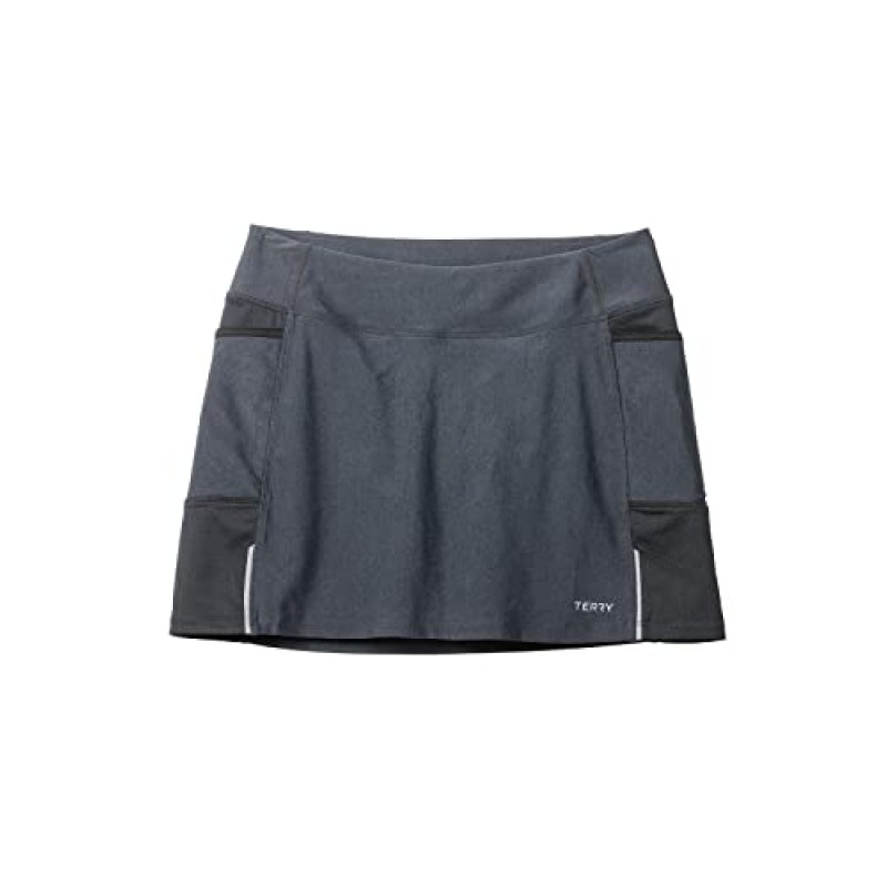 Terry Fixie Skort 여성용 사이클링 운동 스포츠 스커트 패딩 처리된 샤무아 라이너 자전거 반바지가 포함된 스트레치 랩