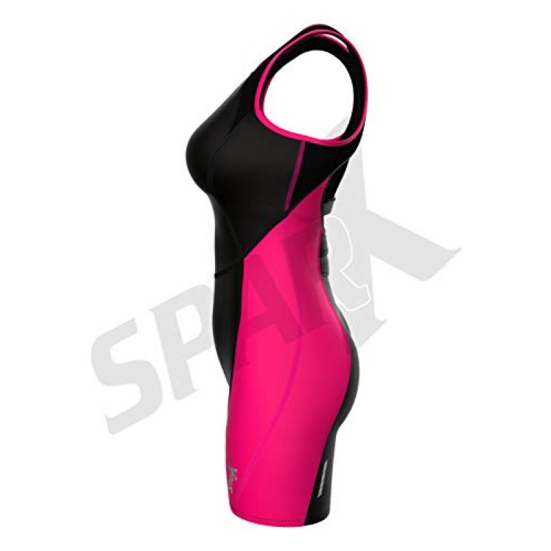 Sparx Elite 여성용 트라이애슬론 슈트 압축 패딩 TriSuit 수영 사이클링 브라 지지대 포함 달리기