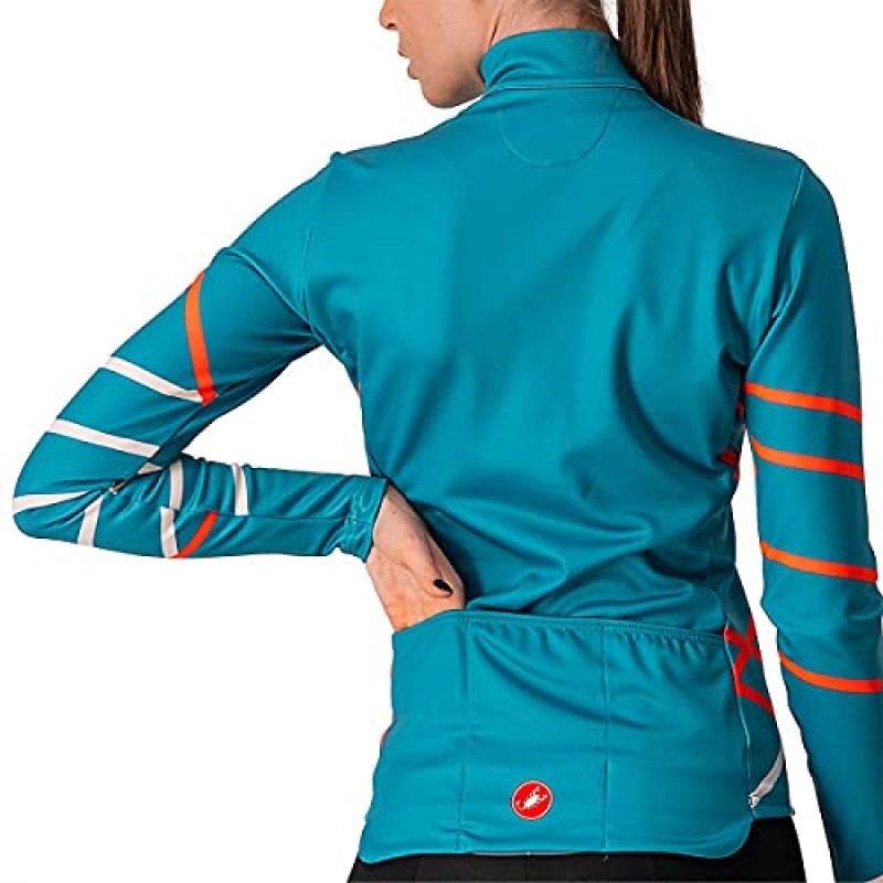 Castelli 여성용 긴 소매 대각선 져지