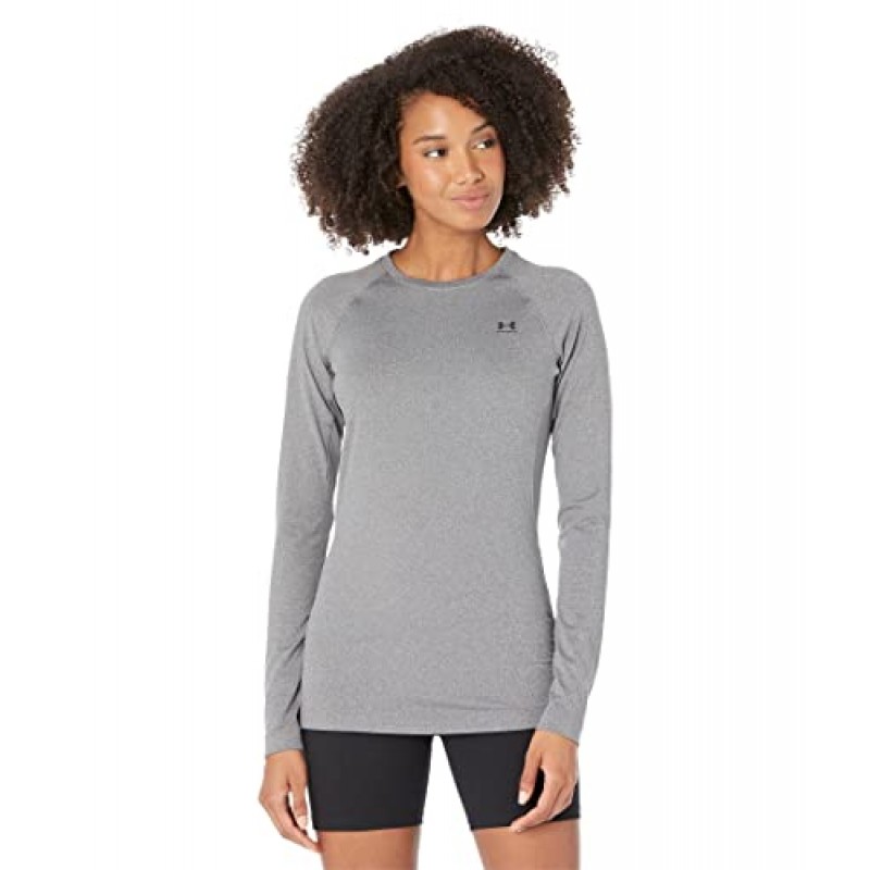 Under Armour 여성용 Authentics 긴 소매 크루넥 티셔츠
