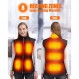 HEATEDTEK 여성용 가열 조끼 - 경량 가열 재킷 코트 조끼, 8개 가열 패드, 3개 온도 조절