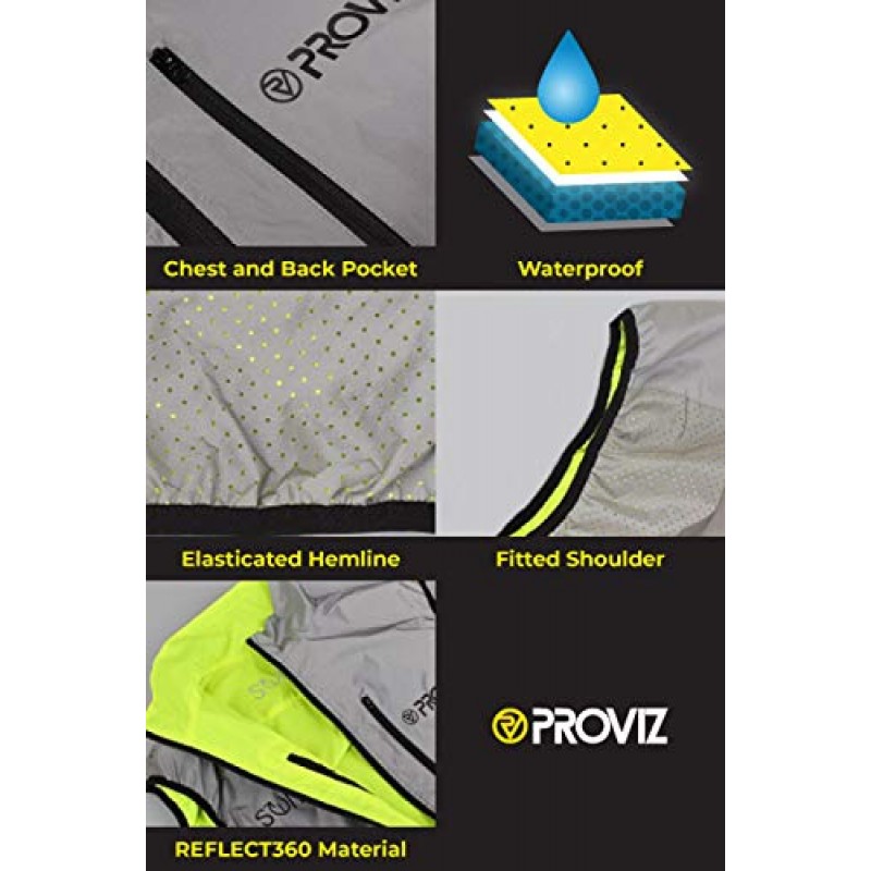 Proviz 여성용 100% 반사 스위치 사이클링 조끼