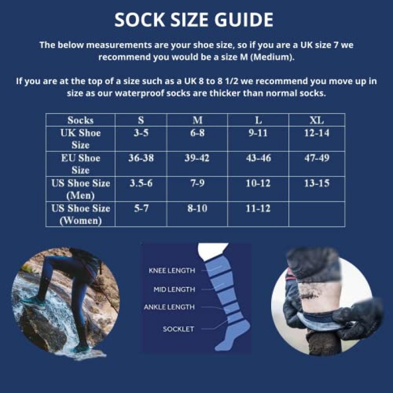 SEALSKINZ 여성용 추운 날씨 중간 길이 양말