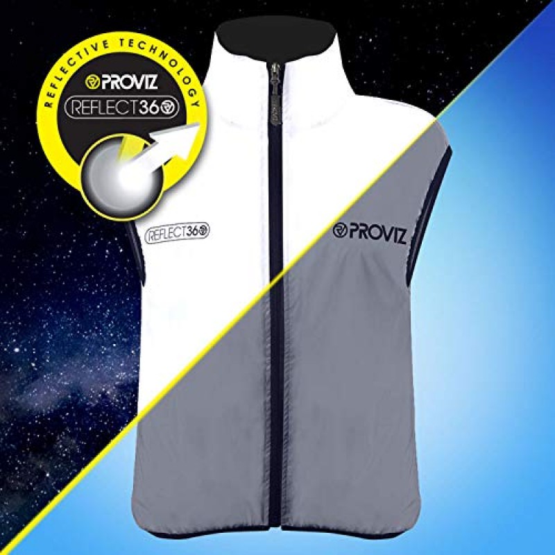 Proviz Reflect360 여성용 Gilet 민소매 재킷, 완전 반사
