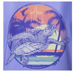 Guy Harvey 여성용 그래픽 긴팔 자외선 차단 탑