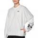 Under Armour 여성용 우븐 그래픽 긴팔 크루
