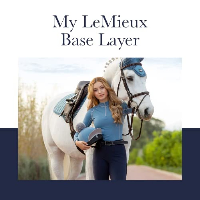 LeMieux 여성용 베이스 레이어 탑 - 운동용 보온 셔츠 - 승마용 승마 의류 및 장비