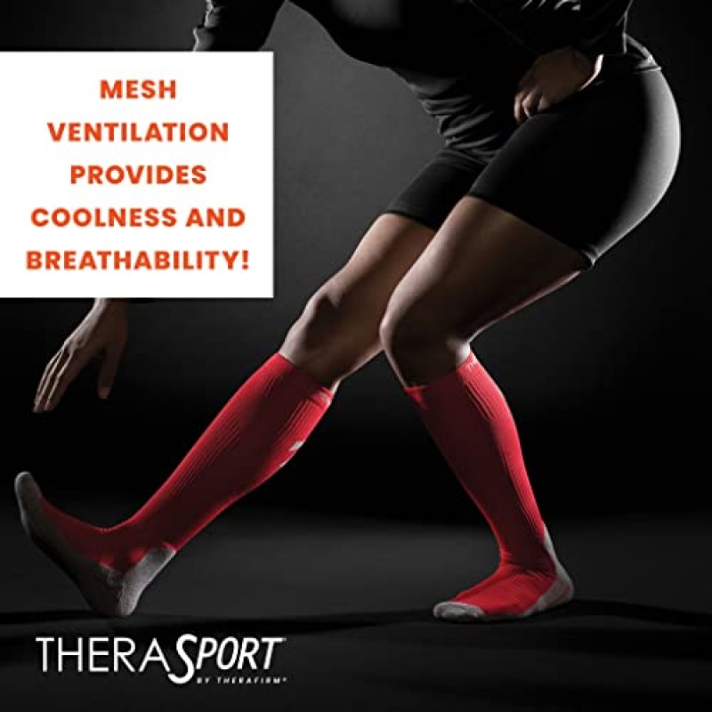 THERASPORT 20-30mmHg 중간 압축 운동 성능 양말